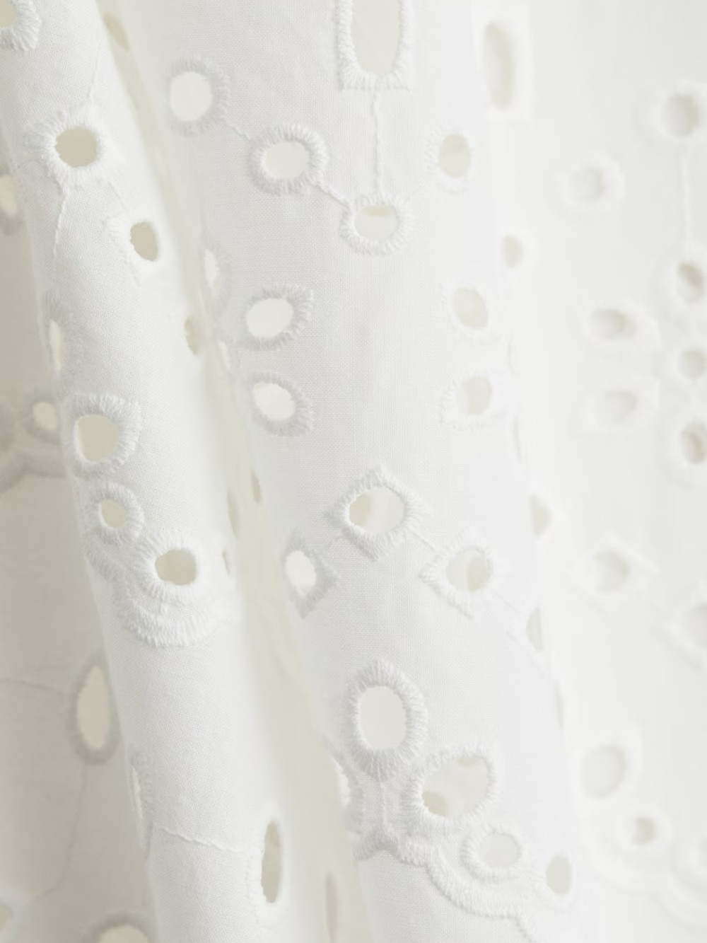 New H&M Embroidered Eyelet Midi Skirt - Picture 5 of 5